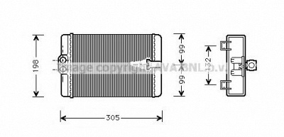 AVA QUALITY COOLING ms6186 -  Теплообменник, отопление салона
